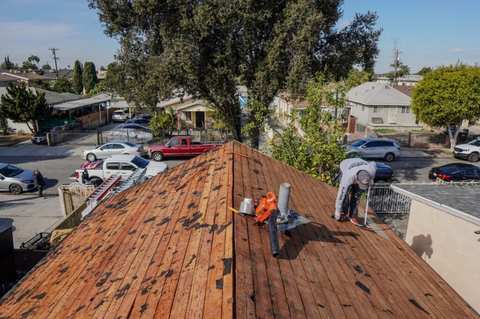 Residential roofing project